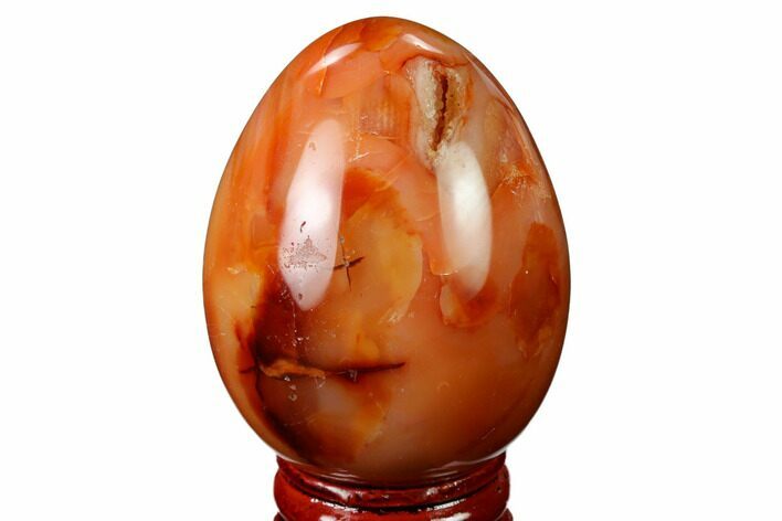 Colorful, Polished Carnelian Agate Egg - Madagascar #172717